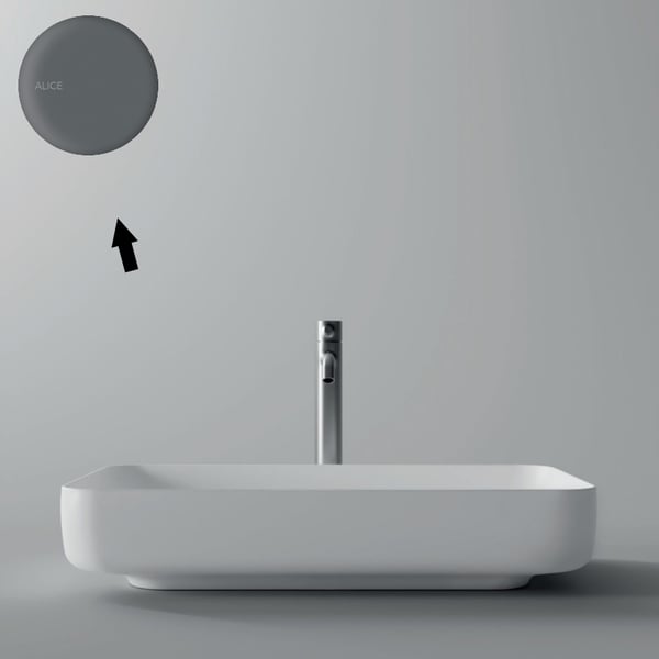 Νιπτήρας Form Anthracite Matt 60x35x12 cm